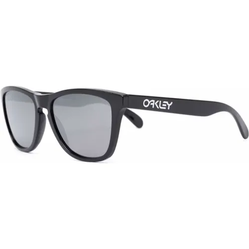 Schwarze Sonnenbrille mit Original-Etui , Herren, Größe: 55 MM - Oakley - Modalova