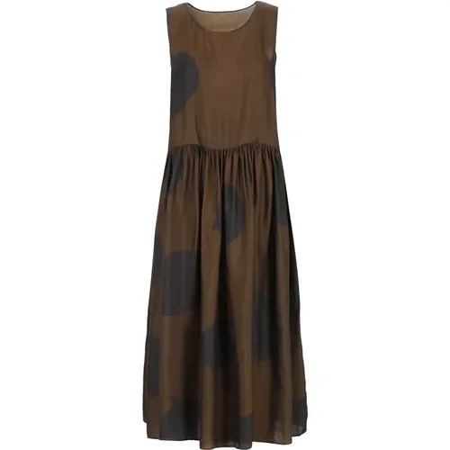 Contrasting Color Sleeveless Dress , female, Sizes: M - UMA Wang - Modalova
