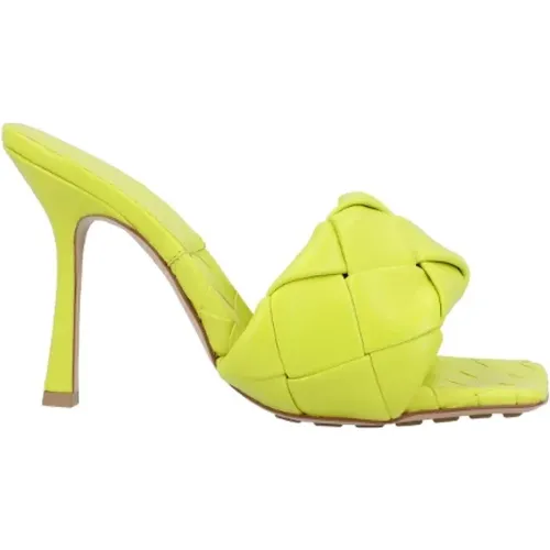 Leather heels , female, Sizes: 4 1/2 UK - Bottega Veneta - Modalova
