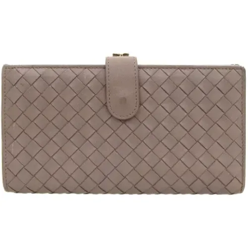 Pre-owned Leather wallets , female, Sizes: ONE SIZE - Bottega Veneta Vintage - Modalova