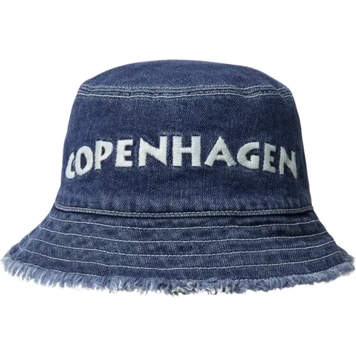 Denim Bucket Hat with Embroidery , unisex, Sizes: ONE SIZE - BAUM UND PFERDGARTEN - Modalova