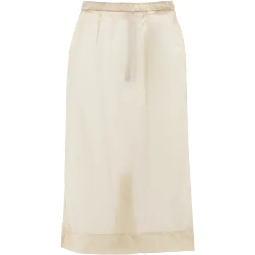 Skirt with Zip Closure and Single Slit , female, Sizes: XS, 3XS - Maison Margiela - Modalova