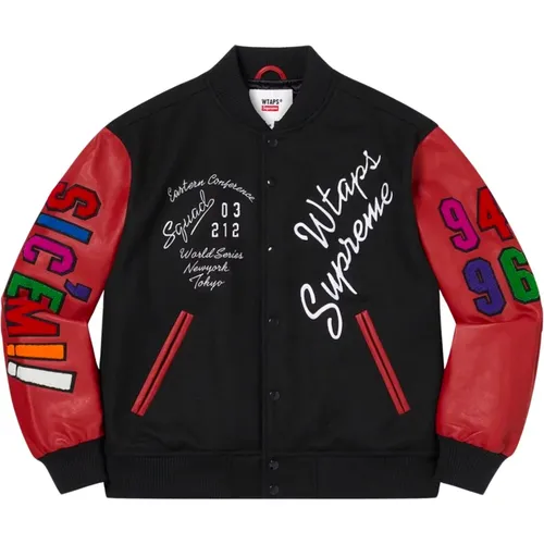 Limitierte Auflage Varsity Jacket Schwarz - Supreme - Modalova