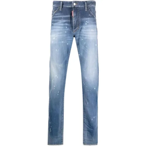 Paint Splatter Jeans , male, Sizes: XS, M, L, XL - Dsquared2 - Modalova