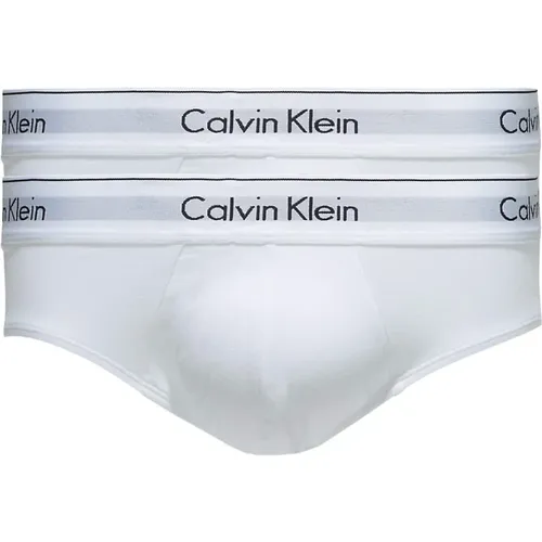 Weiße 2-Pack Hip Briefs Unterwäsche - Calvin Klein - Modalova