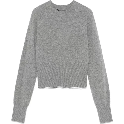 Luxurious Grey Cashmere Blend Knitwear , female, Sizes: S - Jacquemus - Modalova