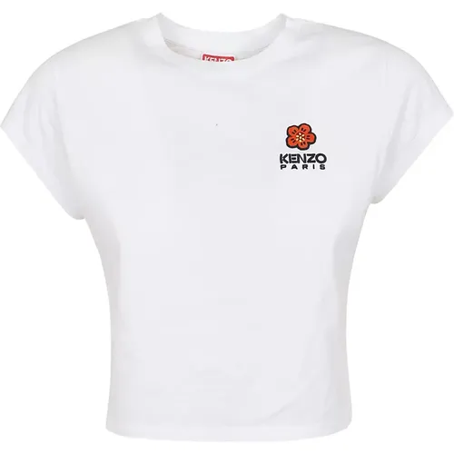 Weißes Boke Crest Baby T-Shirt , Damen, Größe: L - Kenzo - Modalova