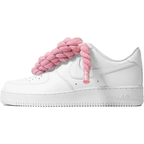 Pink Custom Rope Laces for Air Force 1 , male, Sizes: 10 1/2 UK, 5 UK, 12 UK, 2 UK, 4 UK, 7 UK, 6 1/2 UK, 8 1/2 UK, 6 UK, 11 1/2 UK, 11 UK, 4 1/2 UK, - Nike - Modalova
