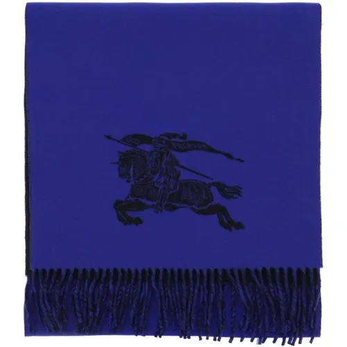 Winter Scarves,Wendbarer Cashmere Schal mit Equestrian Knight Design - Burberry - Modalova
