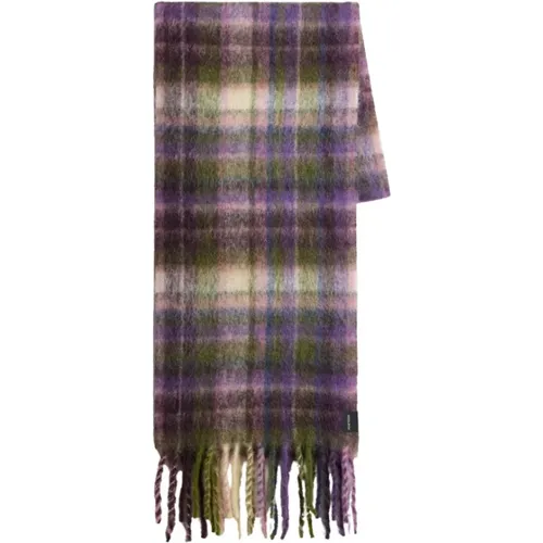 Alpaca Checkered Scarf , female, Sizes: ONE SIZE - Woolrich - Modalova