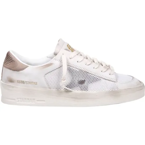 Nappa Leder Sneakers mit Netzobermaterial , Damen, Größe: 40 EU - Golden Goose - Modalova