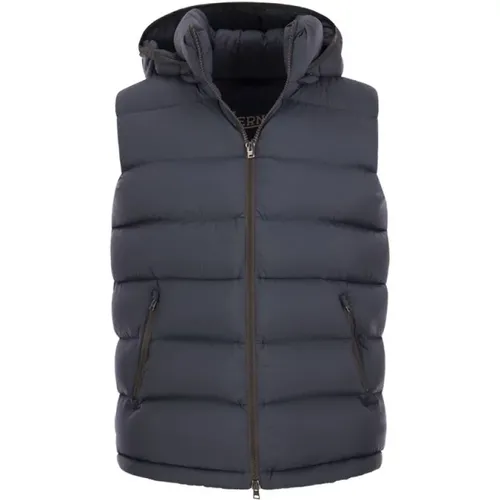 Timeless Hooded Down Vest , male, Sizes: 3XL, L, XL, 2XL - Herno - Modalova