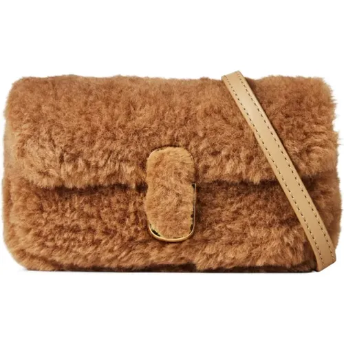 Teddy J Shoulder Bag Camel , female, Sizes: ONE SIZE - Marc Jacobs - Modalova