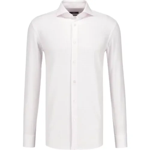 Slim Fit Shirt with Buttoned Cuffs , male, Sizes: L, M - Hugo Boss - Modalova