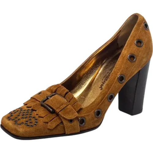 Pre-owned Wildleder heels , Damen, Größe: 37 EU - Dolce & Gabbana Pre-owned - Modalova