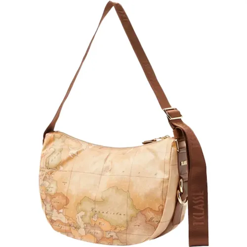 Half Moon Shoulder Bag Geo Classic , female, Sizes: ONE SIZE - Alviero Martini 1a Classe - Modalova