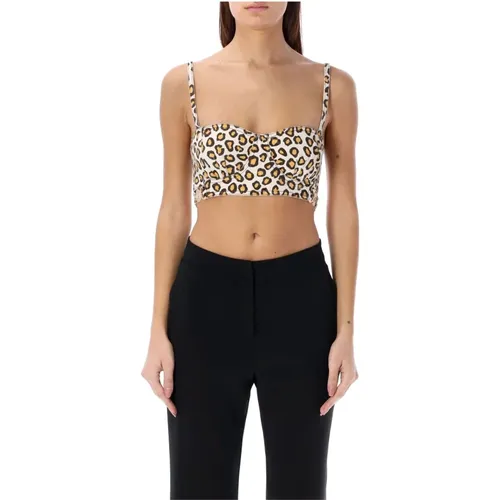 Leopard Print Topwear , female, Sizes: S, XS - Paco Rabanne - Modalova