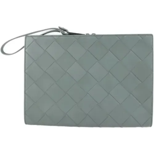 Pre-owned Leather clutches , male, Sizes: ONE SIZE - Bottega Veneta Vintage - Modalova