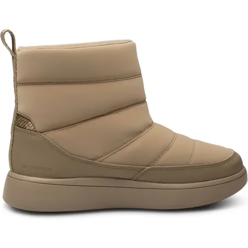Waterproof Winter Boots with Materials and Fish Leather Details , female, Sizes: 5 UK, 6 UK, 3 UK, 4 UK, 7 UK, 9 UK, 8 UK - Woden - Modalova