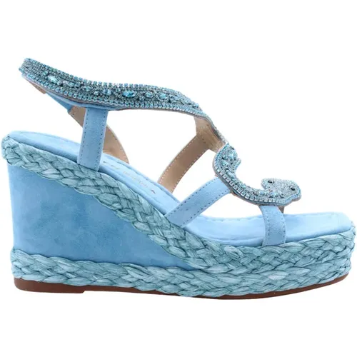 Glamour Wedge Sandals , female, Sizes: 6 UK, 4 UK, 7 UK, 3 UK - Alma en Pena - Modalova