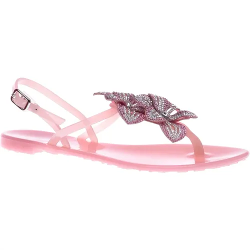 Sandal in red rubber , female, Sizes: 4 UK - Baldinini - Modalova