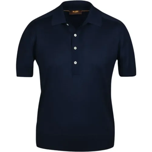 T-Shirt,Luxuriöses Mulberry Seiden Polo Shirt,Polo Hemd - Moorer - Modalova