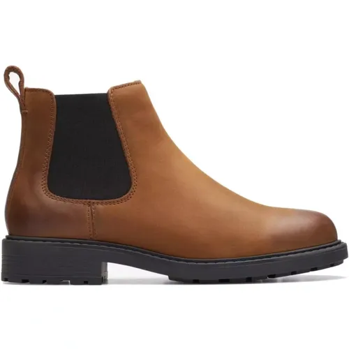 Braune Chelsea Boots Orinoco 2 Lane , Damen, Größe: 40 EU - Clarks - Modalova