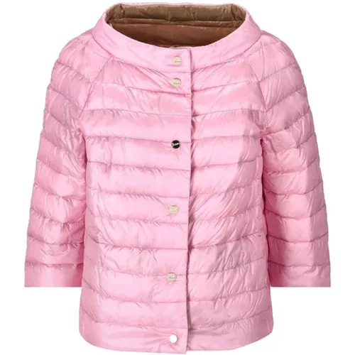 Light Rose Piumino Jacket , female, Sizes: XS, M - Herno - Modalova