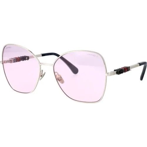Stylish Sunglasses with Model 0Ch4283 , female, Sizes: 58 MM - Chanel - Modalova