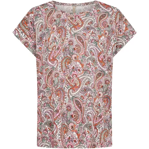 Buntes Paisley Print Shirt , Damen, Größe: L - Soyaconcept - Modalova