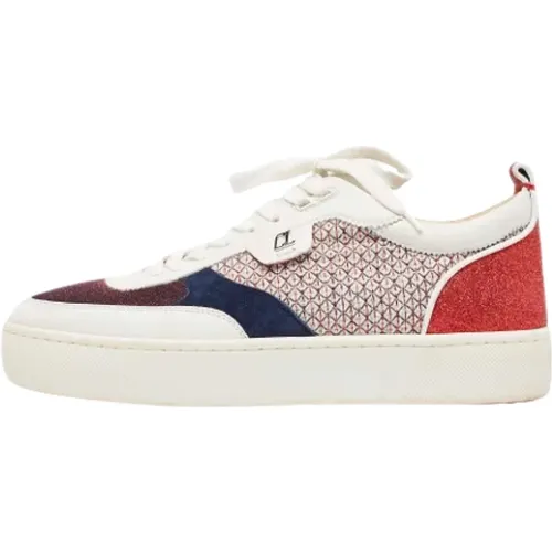 Pre-owned Leather sneakers , male, Sizes: 8 1/2 UK - Christian Louboutin Pre-owned - Modalova