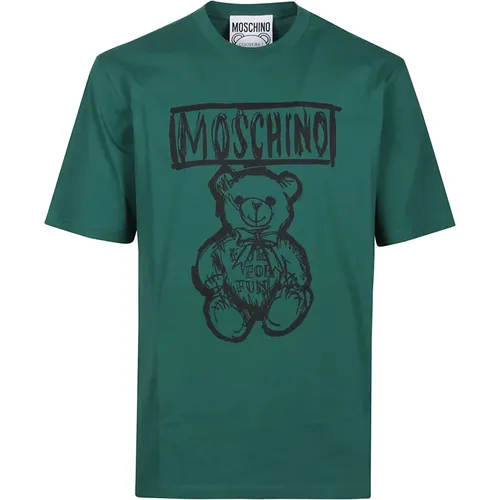 Niedliches Bärenprint T-Shirt,Niedlicher Bärenprint T-Shirt - Moschino - Modalova