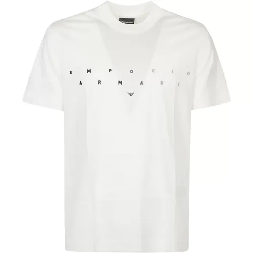 Vanilla Puffy T-Shirt , male, Sizes: S, M, 2XL, XS, L, 3XL, XL - Emporio Armani - Modalova