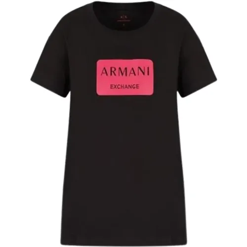 Classic T-Shirt , female, Sizes: L - Armani Exchange - Modalova