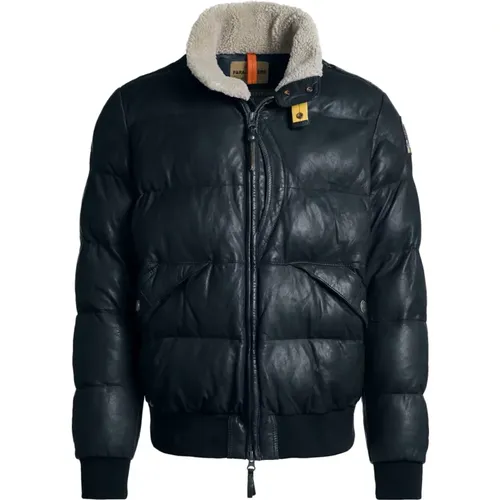 Double Zip Leather Jacket , male, Sizes: S - Parajumpers - Modalova