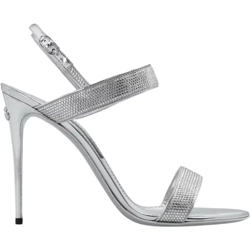 Kim 'Keira' Kristall High Heels , Damen, Größe: 37 EU - Dolce & Gabbana - Modalova