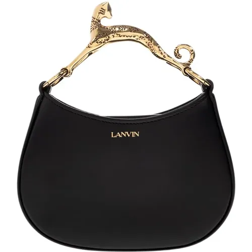 ‘Hobo Cat Nano’ shoulder bag , female, Sizes: ONE SIZE - Lanvin - Modalova