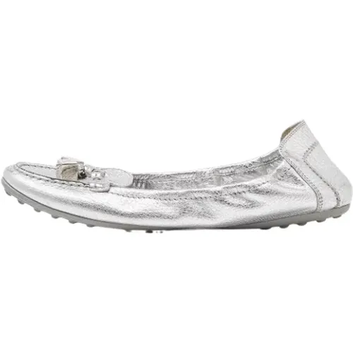 Pre-owned Leather flats , female, Sizes: 7 1/2 UK - Louis Vuitton Vintage - Modalova