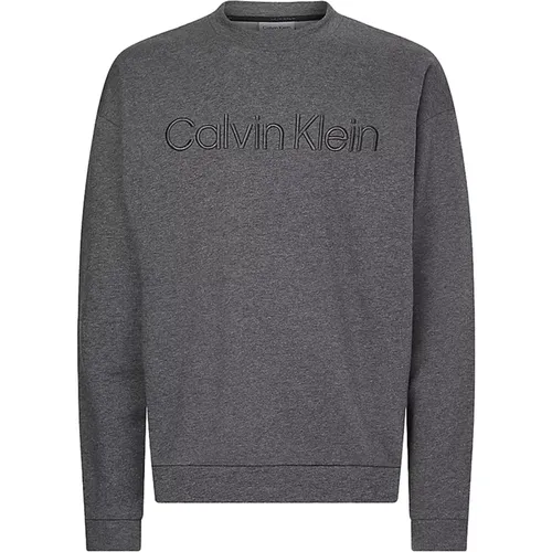 Men`s Fashionable Hoodie with Central Logo , male, Sizes: L - Calvin Klein - Modalova