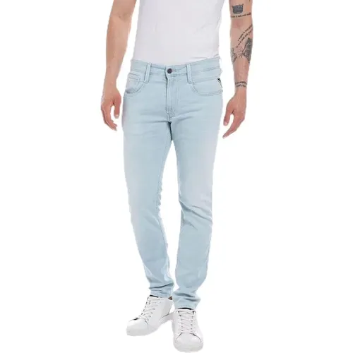 Pocket Anbass Jeans , Herren, Größe: W30 L30 - Replay - Modalova