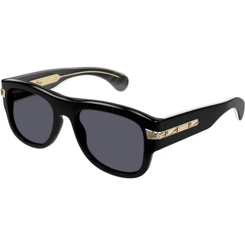 Schwarz Graue Sonnenbrille Gg1517S 001 , Herren, Größe: 54 MM - Gucci - Modalova