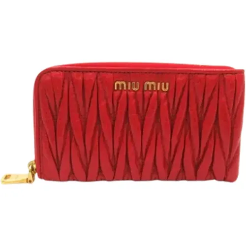 Pre-owned Leder wohnen , Damen, Größe: ONE Size - Miu Miu Pre-owned - Modalova