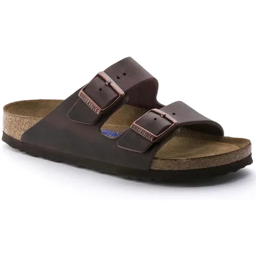 Arizona Soft Footbed Geöltes Leder Sandalen , Herren, Größe: 45 EU - Birkenstock - Modalova