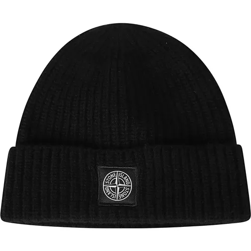 Stylische Beanie Mütze für Wintermode , Herren, Größe: ONE Size - Stone Island - Modalova