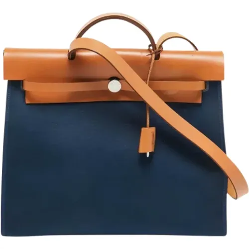 Pre-owned Canvas handbags , female, Sizes: ONE SIZE - Hermès Vintage - Modalova