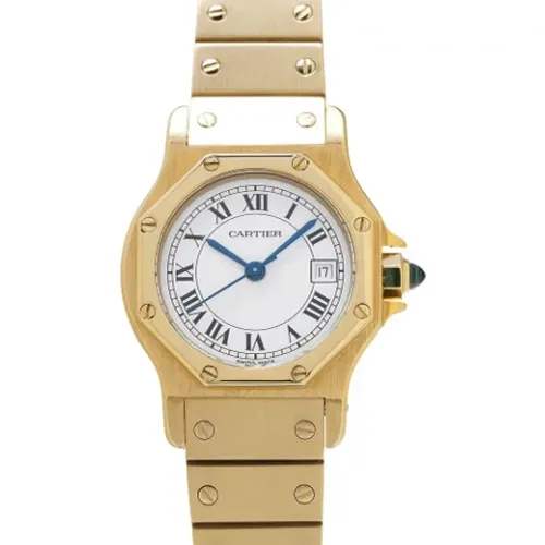 Pre-owned Gold watches , female, Sizes: ONE SIZE - Cartier Vintage - Modalova