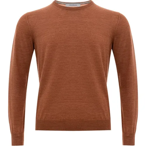 Wool Crewneck Sweater , male, Sizes: L - Gran Sasso - Modalova