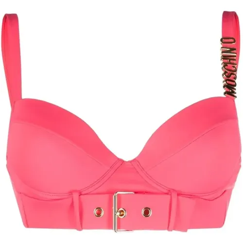 Coral Bikini Top - Style A5782 9503 215 , female, Sizes: 2XL - Moschino - Modalova