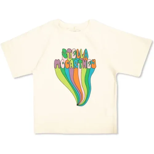 Kinder T-Shirt mit Logo-Print - Stella Mccartney - Modalova