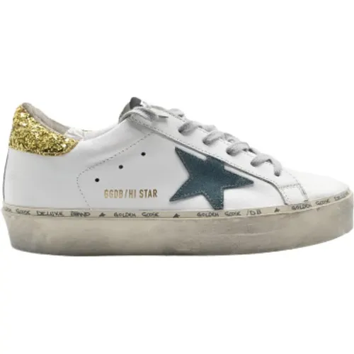 Glitter Hi-Star Sneakers , female, Sizes: 6 UK - Golden Goose - Modalova